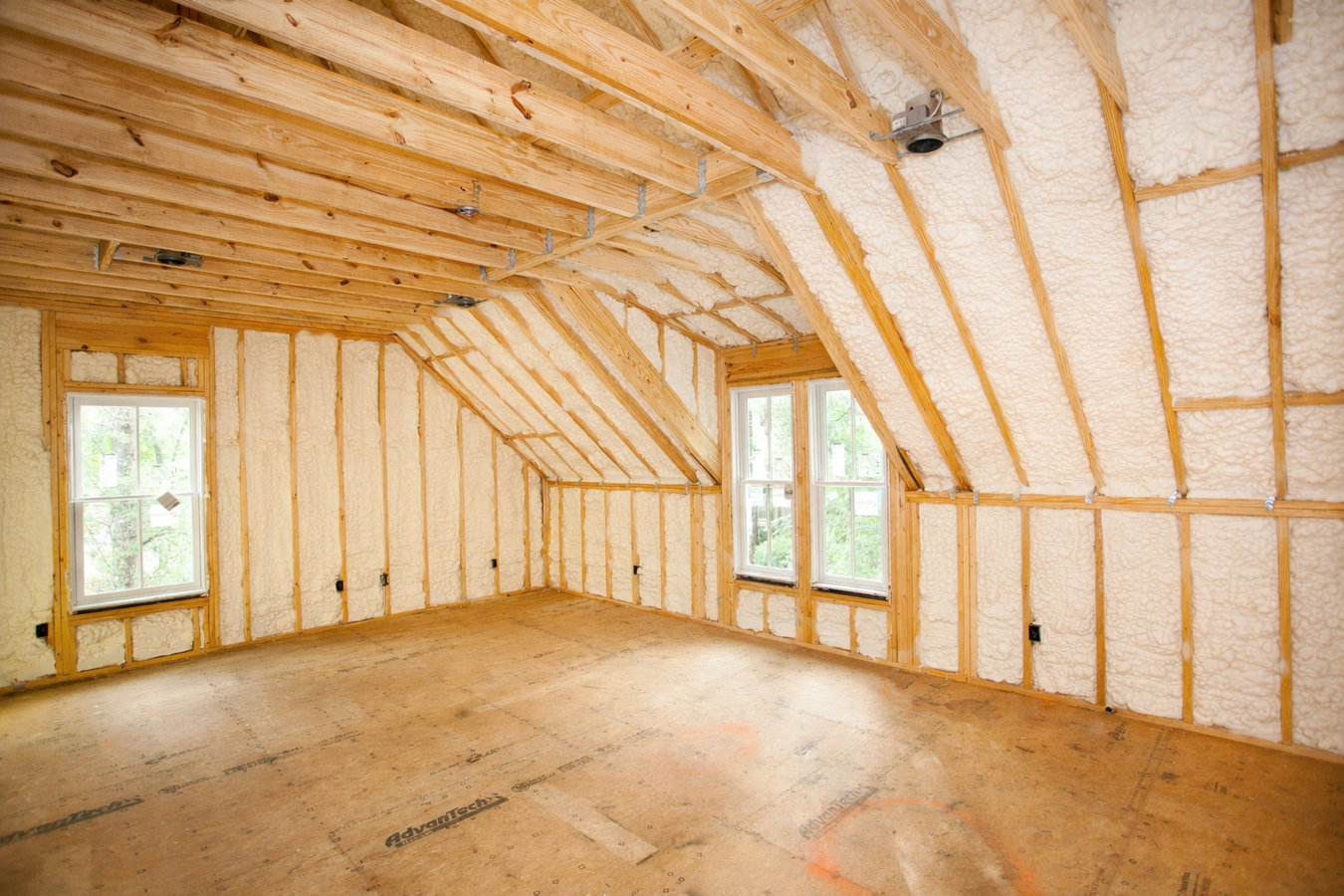 Open-cell foam insulation