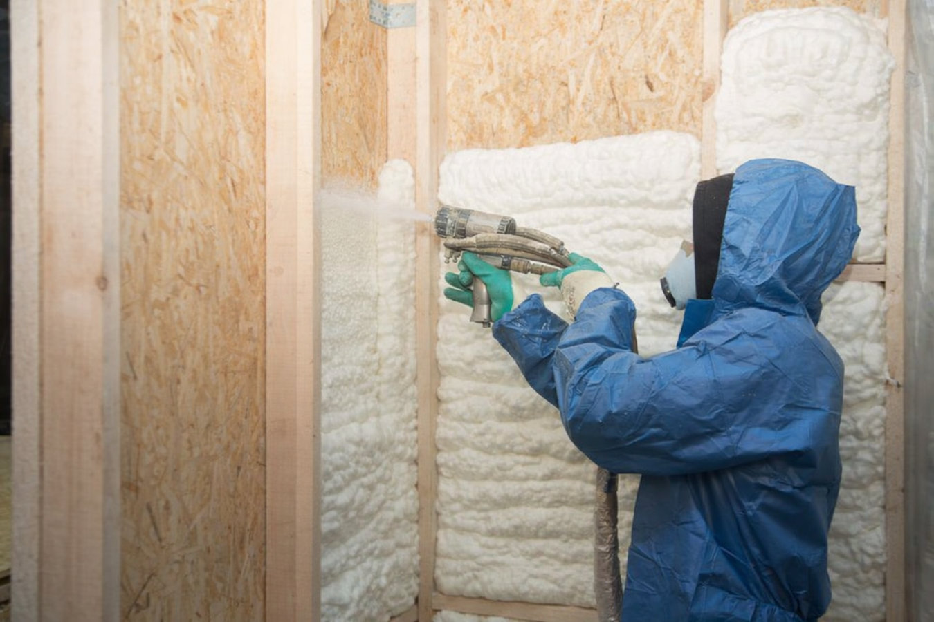 Spray foam insulation